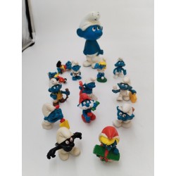 Lot De 15 Schtroumpfs Année 80 Peyo Schleich Bully Figurine Jouet Vintage
