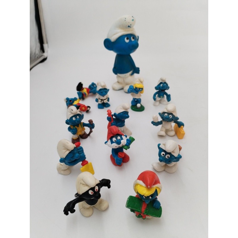 Lot De 15 Schtroumpfs Année 80 Peyo Schleich Bully Figurine Jouet Vintage Lot De 15 Schtroumpfs Année 80 Peyo Schleich Bully Figurine Jouet Vintage