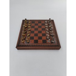 Jeu D'échecs Italfama Pièces En Métal Style Argent Et Or Plateau Coffret Luxe...
