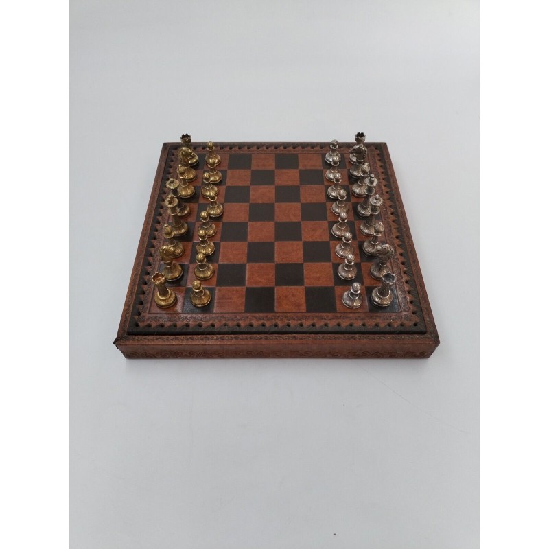 Jeu D'échecs Italfama Pièces En Métal Style Argent Et Or Plateau Coffret Luxe... Jeu D'échecs Italfama Pièces En Métal Style Argent Et Or Plateau Coffret Luxe...