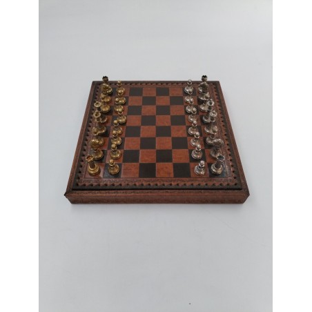 Jeu D'échecs Italfama Pièces En Métal Style Argent Et Or Plateau Coffret Luxe...
