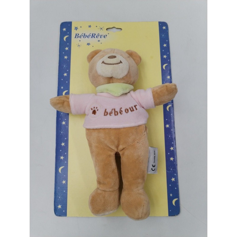 Bébé rêve Peluche Neuve Bébé Ours Hochet Rose Environ 20 Cm Jouet Doudou Calins Bébé rêve Peluche Neuve Bébé Ours Hochet Rose Environ 20 Cm Jouet Doudou Calins