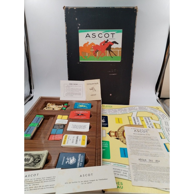 Ascot Le Jeu Francais Du Totopoly Jeux De Société Miro Company Ancien Steeple... Ascot Le Jeu Francais Du Totopoly Jeux De Société Miro Company Ancien Steeple...