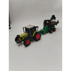 Jouet Électronique Dickie Toys Claas Celtis 446 Tracteur Remorque Forest