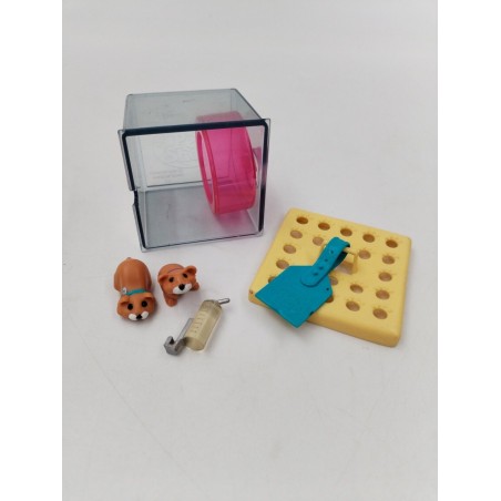 Littelest Pet Shop 1992 Kenner Cage A Hamsters Animaux Jouet Vintage Figurines