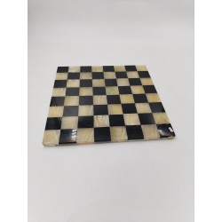 Plateau D'échec En Marbre Pierre Onyx Fait Main Échiquier Jeux Echec Mexico No 6