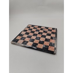 Plateau D'échec En Marbre Pierre Rose Fait Main Échiquier Jeux Echec Échecs 