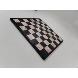 Plateau D'échecs En Marbre Onyx Stone Fait Main Mexico Échiquier Jeux Échec 
