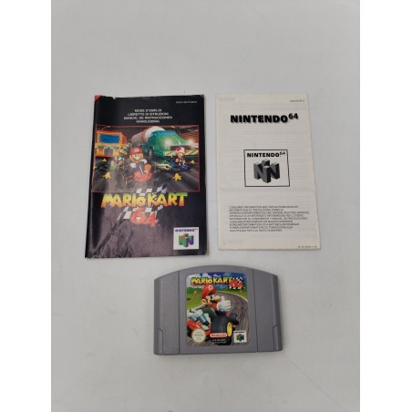Mario Kart 64 Jeux Vidéo Nintendo Jeu Mode D'emploi Notice Livret