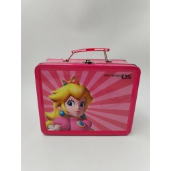 Nintendo Ds Boite Lunch box Valise Métal Rose Rangement Console Jeux Vidéo Rétro