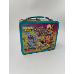 Walt Disney Magic Kingdom 1979 Aladdin Wonderful World Lunch Box Valise Boîte...
