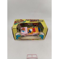 Stroumpfs 1983 Burago Jeep Cj-7 1103 Die Cast Métal Model 1/24 Smurfs Jouet 