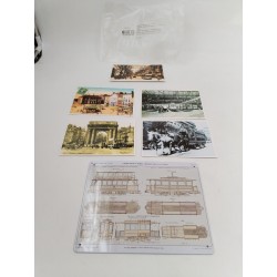 Collection Atlas Les Tramways Plaque Style Émaillé Matériel Roulant 1900 Et Lot