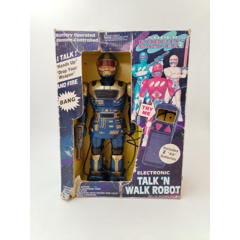 Super Robotic Rangers Electronic Talk ' N Walk Robot Soma 1994 Jouet Super Robotic Rangers Electronic Talk ' N Walk Robot Soma 1994 Jouet