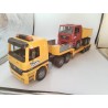 Lot Bruder Mercedes Actros 4143 Man An 2002 Camion Remorque Plateau Fliegl Spiel