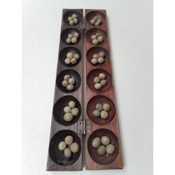 Awale Jeux Traditionnel Africain Bois Sculpté Wari Awele Jeu Fait Main Awalé 
