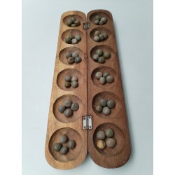 Awale Jeux Traditionnel Africain Bois Sculpté Wari Awele Jeu Fait Main Awalé 
