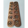 Awale Jeux Traditionnel Africain Bois Sculpté Wari Awele Jeu Fait Main Awalé 
