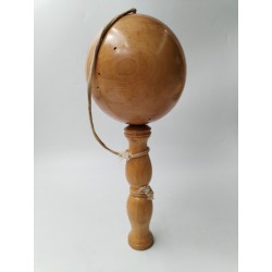 Grand Bilboquet Ancien Bois Tourné 32 Cm Jeu Jouet Jeux  Patience