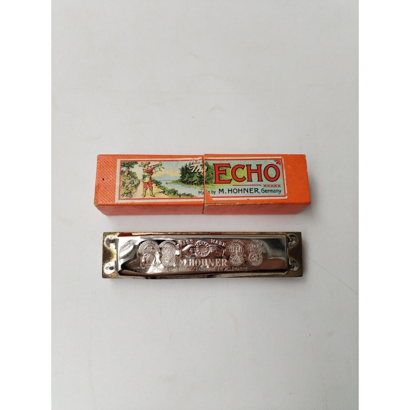 Ancien Harmonica Écho Hohner Germany Bell Métal Reeds Instruments De Musique Ancien Harmonica Écho Hohner Germany Bell Métal Reeds Instruments De Musique
