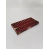 Boulier Bois Ancien Abacus Red Lion Lotus Flower Brand 13 Tiges Bambou 91 Perles