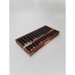 Boulier Bois Ancien Abacus Red Lion Lotus Flower Brand 13 Tiges Bambou 91 Perles