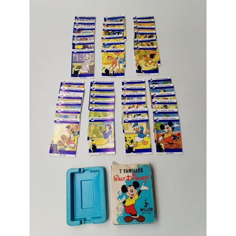 Walt Disney 1973 Jeux Des 7 Familles Édition Willeb Jeu De Carte Cartes Walt Disney 1973 Jeux Des 7 Familles Édition Willeb Jeu De Carte Cartes