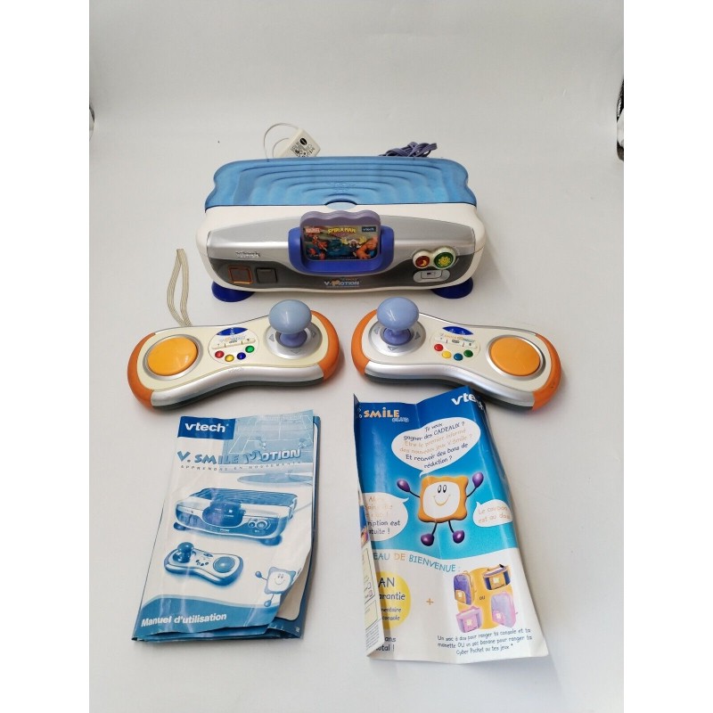 Console Jeux Vidéo Éducatif Vtech Vsmile Vmotion Manettes Pad Jeu Spider Man... Console Jeux Vidéo Éducatif Vtech Vsmile Vmotion Manettes Pad Jeu Spider Man...