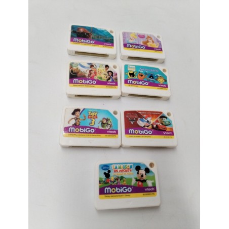 Lot De 7 Jeux Mobigo Vtech Jeux Vidéo Éducatifs Tablette Électronique Disney Toy