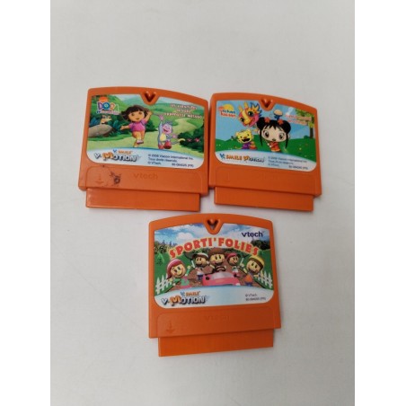 Lot 3 Jeux Vtech Vsmile V Motion Console Jeux Vidéo Éducatifs Dora Ni Hao 