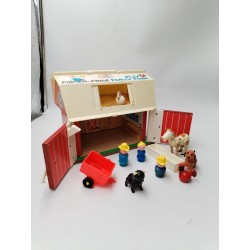 Fisher Price 1967 Play Family Farm Toy 915 Ferme Jouet Jeu Vintage Ensemble Lot