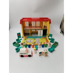 Children's Hospital Fisher Price 1976 Jouet Jeu Figurines Hôpital Enfants...