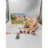 Lot Sylvanian Families Baby Castel Nursery Epoch Château Pour Bébé + Personnages