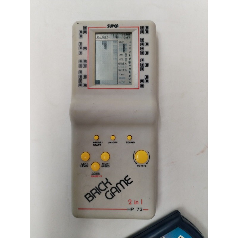 Ancienne console de jeu Électronique Brick game 2 in 1 HP 73 Tetris Rétro Jeux Ancienne console de jeu Électronique Brick game 2 in 1 HP 73 Tetris Rétro Jeux