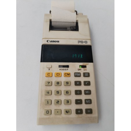 Canon P2-D Calculatrice Imprimante Vintage Ticket De Caisse