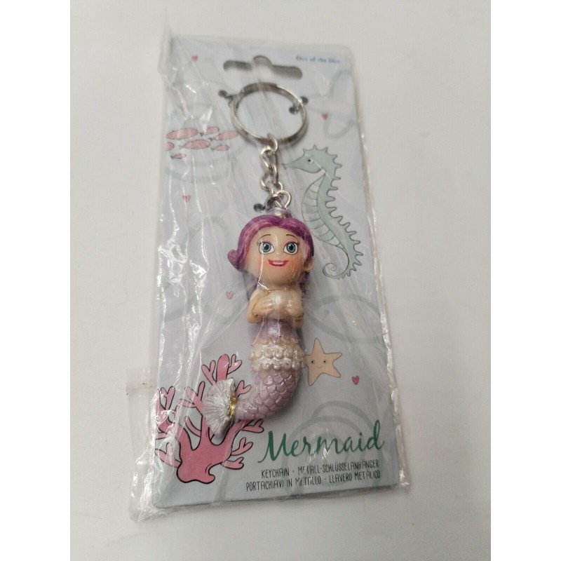 Mermaid Porte Clefs Neuf Keychain Out Of The Blue Figurine Sirène Coquillage Mermaid Porte Clefs Neuf Keychain Out Of The Blue Figurine Sirène Coquillage