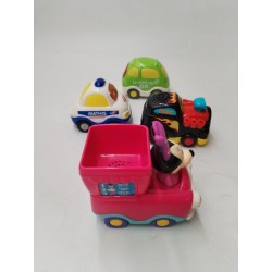 Lot De 4 Vtech Tut Tut Bolide Voitures Électroniques Figurines Jeu Jouet Animaux