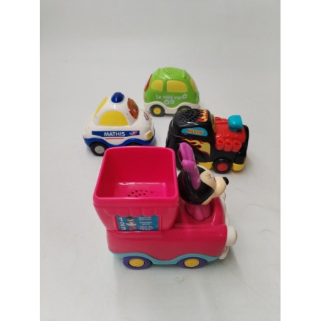 Lot De 4 Vtech Tut Tut Bolide Voitures Électroniques Figurines Jeu Jouet Animaux