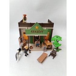 Lot Playmobil 1994 Sheriff Office John Smith Pedro Cruz Western Geobra Jouet...