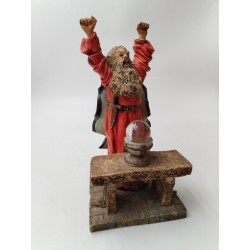 Figurine Statue WU 97 W U Magicien Merlin Magie Magique Boule De Cristal Eureka