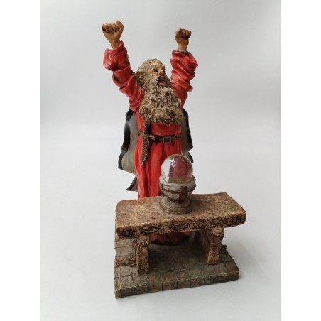 Figurine Statue WU 97 W U Magicien Merlin Magie Magique Boule De Cristal Eureka