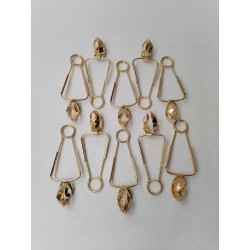 Lanvin Lot De 10 Pinces A Escargots Or Bté SGDG France Escargot