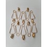 Lanvin Lot De 10 Pinces A Escargots Or Bté SGDG France Escargot