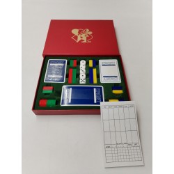 Coffret Luxe Jeux Cartes Erget Boite Dés Mises Jetons Bridge Canasta Jeu Carte