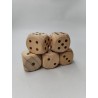 Lot De 5 Gros Dés En Bois Jeu De Dé Jeux Décoration