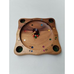 Giroulette Roulette Folle Tyrolienne Toupie Jeux Bois Jeu Amusant