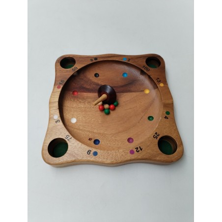 Giroulette Roulette Folle Tyrolienne Toupie Jeux Bois Jeu Amusant