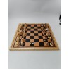 Jeu D'échecs Artisanal Sculpté Main Jeu Échec Villageois Tribu