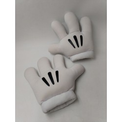 Lot De 2 Gants Paire De Gant Mains De Mickey Disney Disneyland Déguisement...