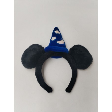 Disney Mickey Fantasia Magicien Serre Tête Déguisement Peluche Doudou Disneyland